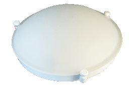 Plafón None redondo de vidrio curvo satinado